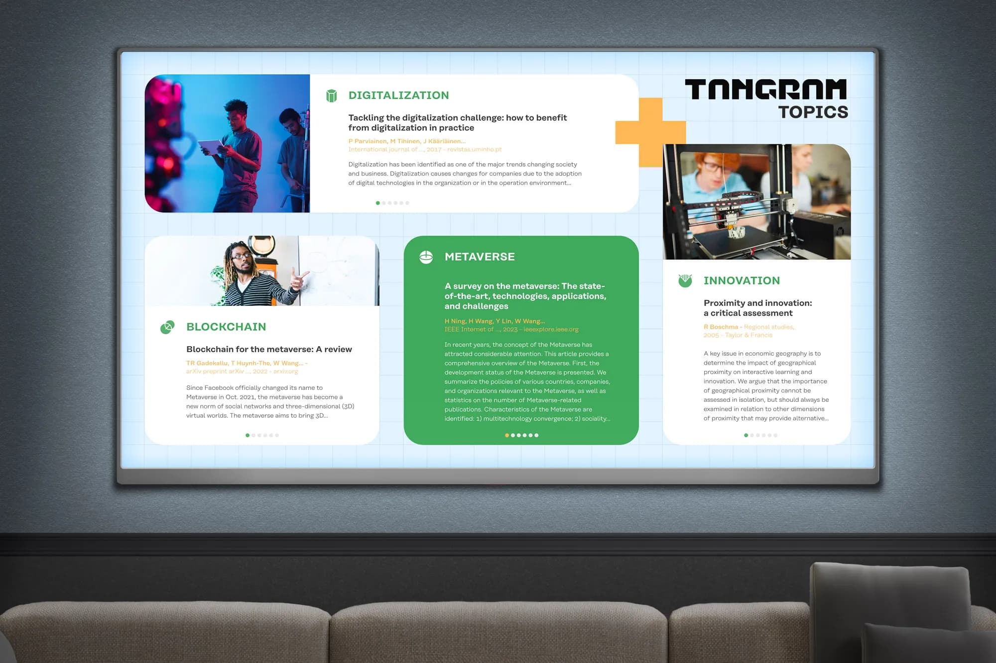 10h11 and TANGRAM: an innovative collaboration for the Social Room